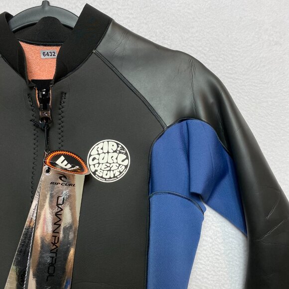 Rip Curl Wetsuit Top Mens M Blue Aggrolite E5 Neoprene Jacket - Picture 2 of 11